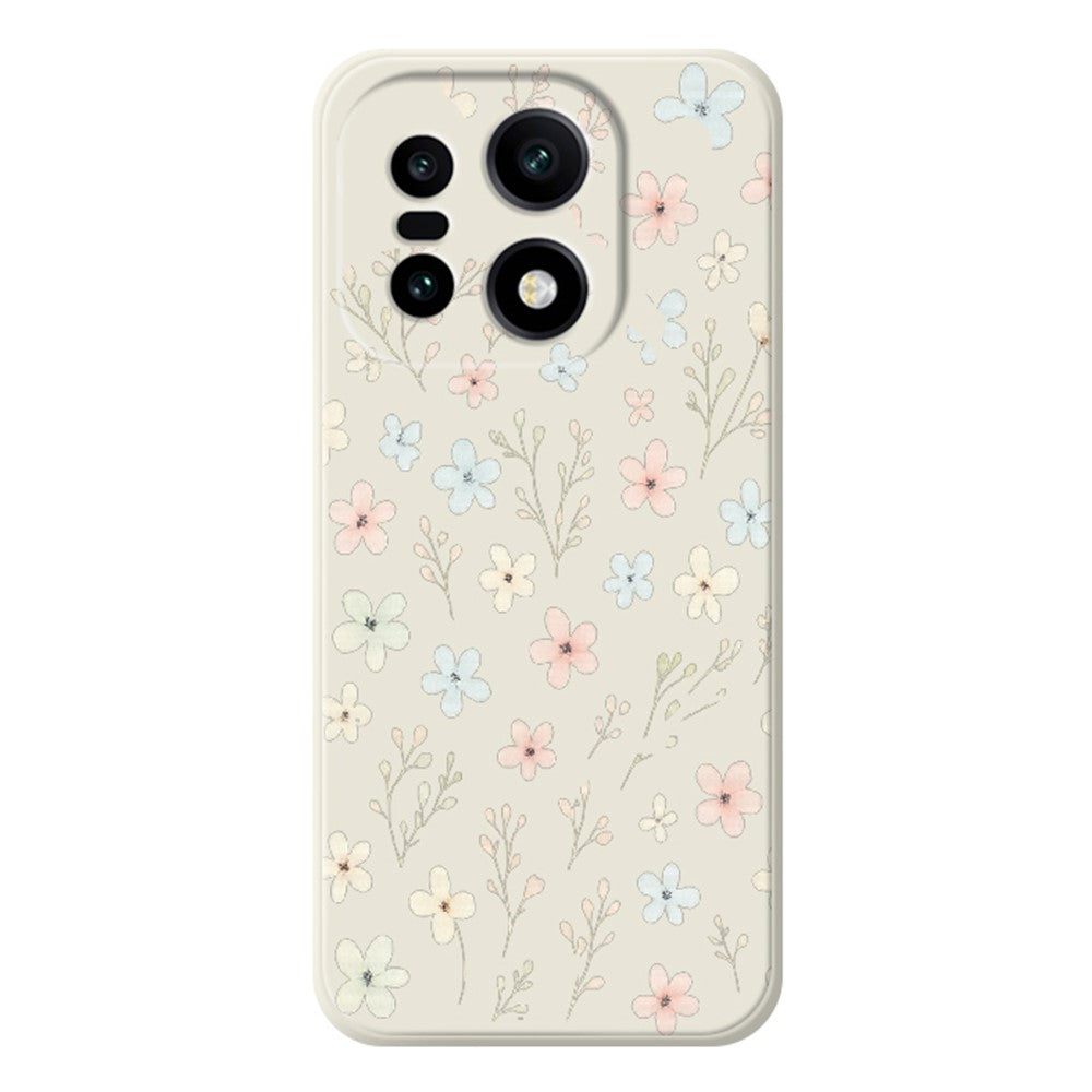 For OnePlus 15 5G Case Small Flower Branches Pattern Printing Straight Edge TPU Phone Back Cover