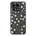 For OnePlus 15 5G Case Small Flower Branches Pattern Printing Straight Edge TPU Phone Back Cover