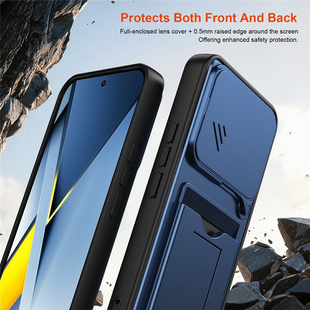 For Xiaomi Redmi K90 Pro Max 5G / Poco F8 Ultra Case Lens Protection Kickstand PC + TPU Phone Cover with Card Holder