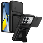 For Xiaomi Redmi K90 Pro Max 5G / Poco F8 Ultra Case Lens Protection Kickstand PC + TPU Phone Cover with Card Holder