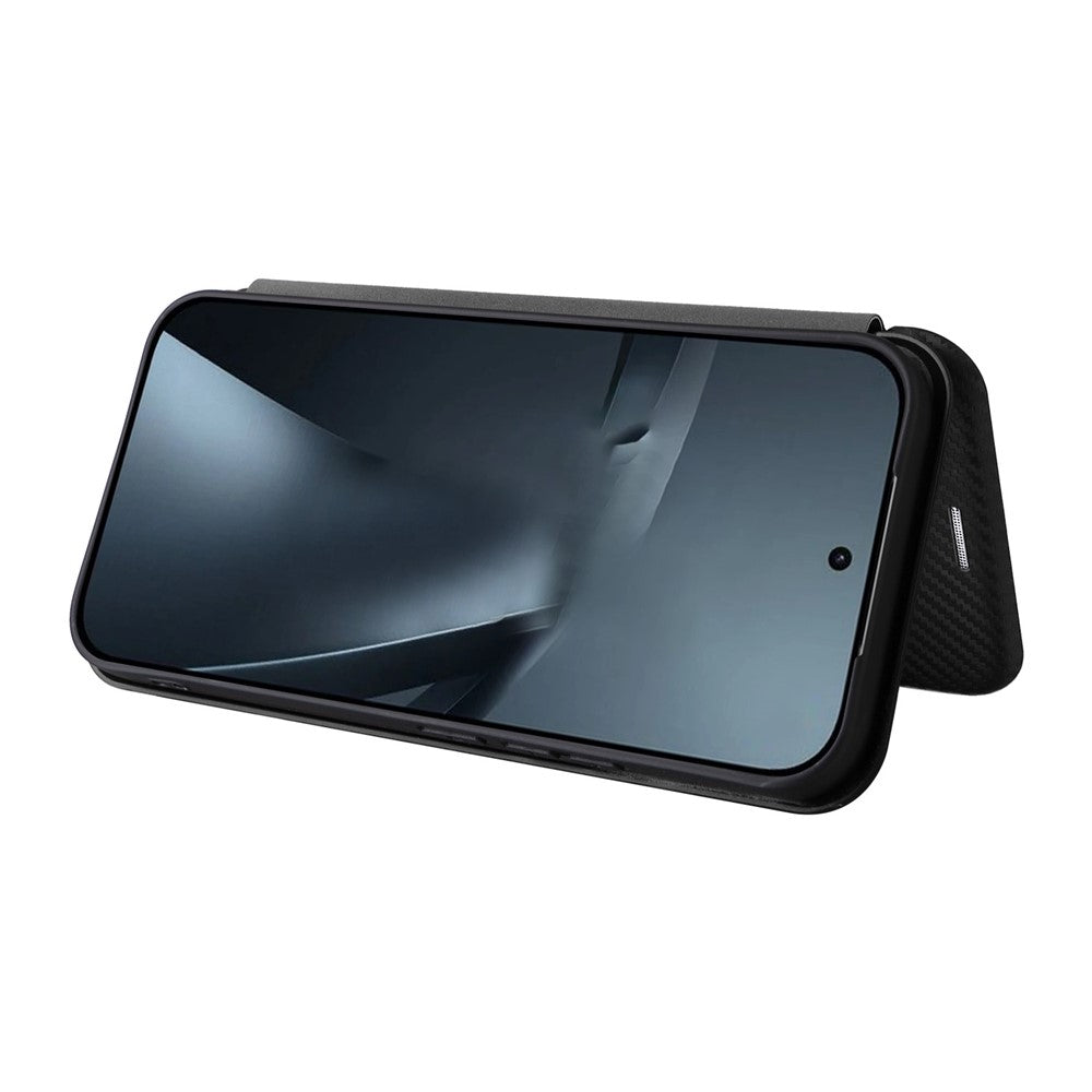 For Xiaomi 17T Pro Case Carbon Fiber Texture Drop-Proof PU Leather Phone Cover