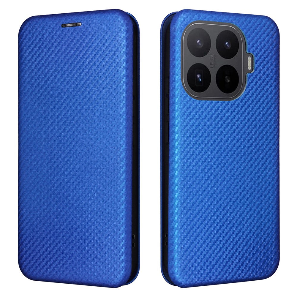 For Xiaomi 17T Pro Case Carbon Fiber Texture Drop-Proof PU Leather Phone Cover