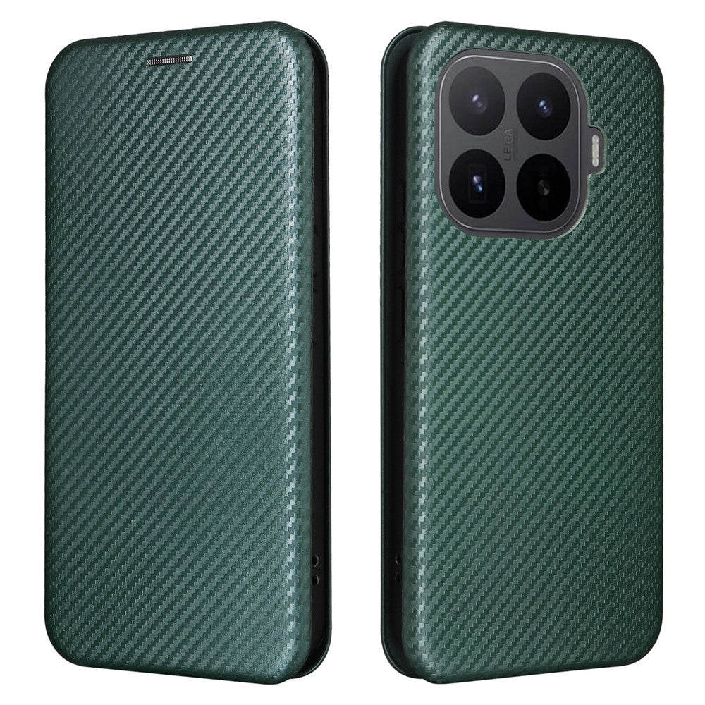 Xiaomi 17T Pro-skal i kolfiberstruktur, fallsäkert PU-läder, mobilskal