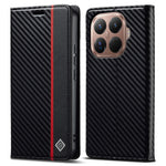 LC.IMEEKE for Xiaomi 17T Pro Wallet Case Carbon Fiber Texture Leather Phone Cover