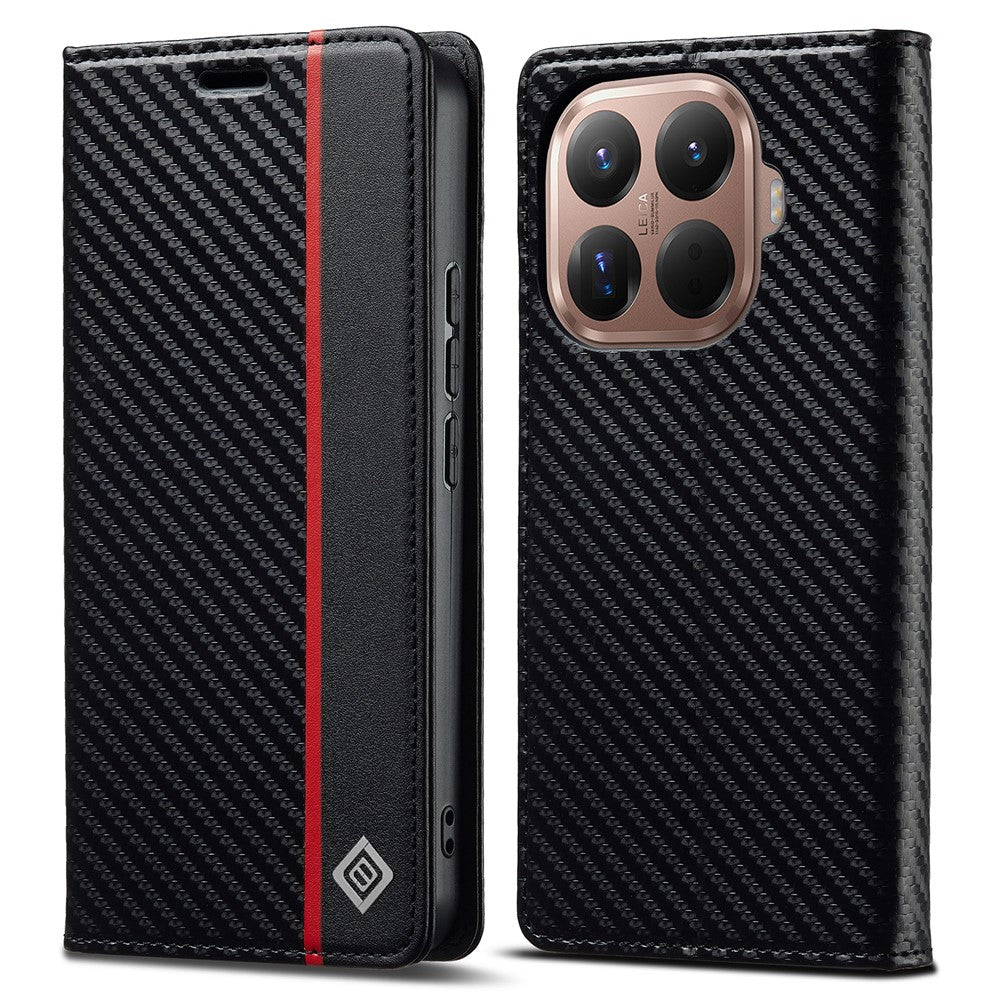 LC.IMEEKE for Xiaomi 17T Pro Wallet Case Carbon Fiber Texture Leather Phone Cover