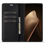 LC.IMEEKE for Xiaomi 17T Pro Wallet Case Carbon Fiber Texture Leather Phone Cover