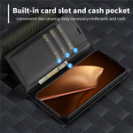 LC.IMEEKE for Xiaomi 17T Pro Wallet Case Carbon Fiber Texture Leather Phone Cover