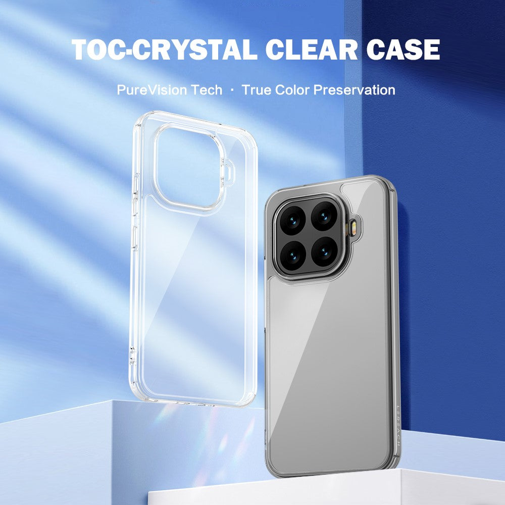LEREACH TOC-serien för Xiaomi 17T Pro-skal i TPU + akrylfodral för mobil