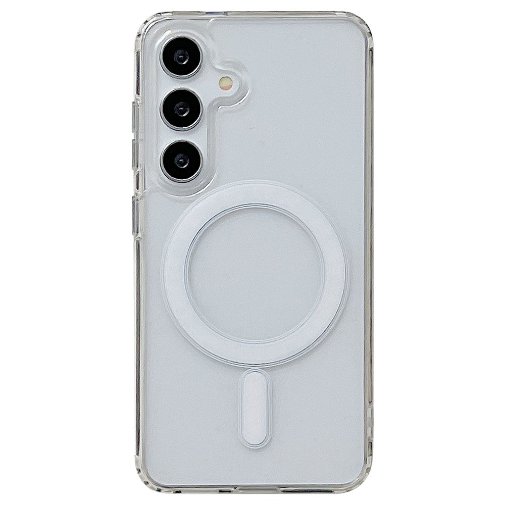 For Samsung Galaxy S25 Magnetic Case Slim Soft TPU Crystal Clear Phone Cover