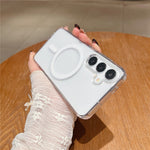 For Samsung Galaxy S25 Magnetic Case Slim Soft TPU Crystal Clear Phone Cover