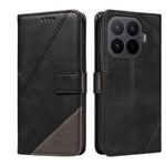 For Xiaomi 17T Pro Leather Case Geometric Line Design Wallet Phone Cover with Wrist Strap