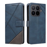 For Xiaomi 17T Pro Leather Case Geometric Line Design Wallet Phone Cover with Wrist Strap