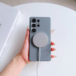 For Samsung Galaxy S26 Ultra Magnetic Case Matte Texture Anti-fingerprint Shockproof PC + TPU Phone Cover