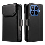 For Xiaomi 17T Case with Multi-Card Holder and Strap PU Leather Phone Cover Stand