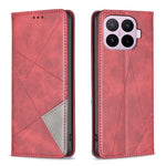 For Xiaomi 17T Case Card Slots Geometry Imprint Leather Phone Cover