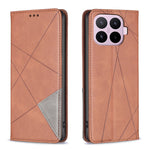 For Xiaomi 17T Case Card Slots Geometry Imprint Leather Phone Cover