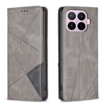 For Xiaomi 17T Case Card Slots Geometry Imprint Leather Phone Cover