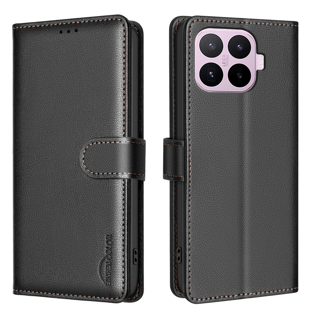 BINFEN COLOR for Xiaomi 17T BF32 Leather Case Wallet RFID Blocking Phone Cover