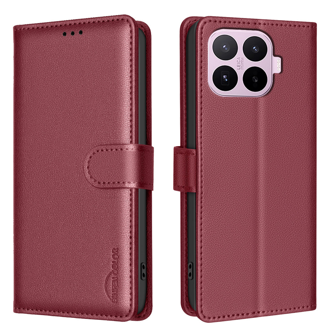 BINFEN COLOR for Xiaomi 17T BF32 Leather Case Wallet RFID Blocking Phone Cover
