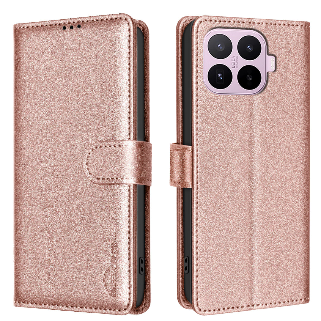 BINFEN COLOR for Xiaomi 17T BF32 Leather Case Wallet RFID Blocking Phone Cover
