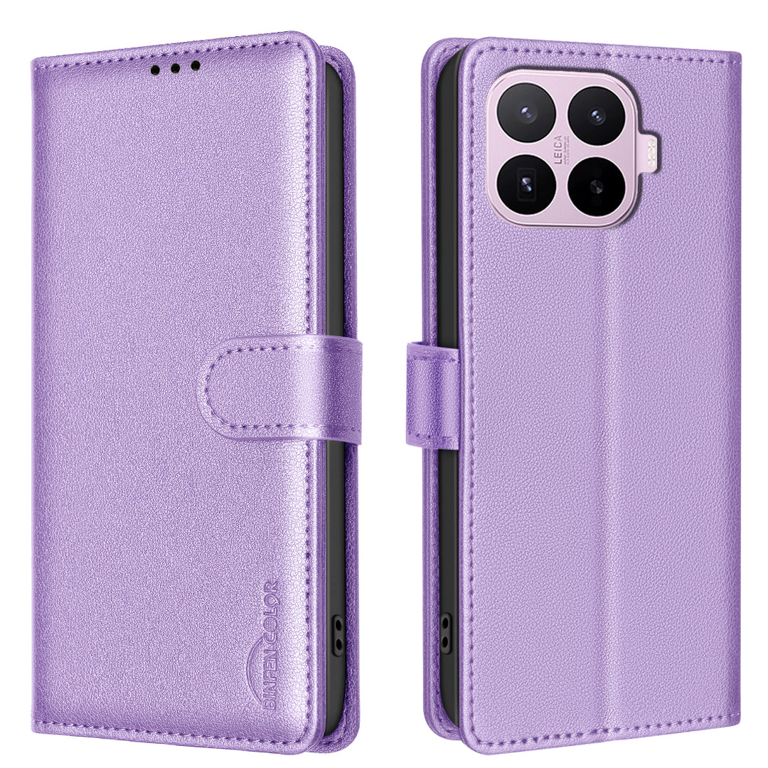 BINFEN COLOR for Xiaomi 17T BF32 Leather Case Wallet RFID Blocking Phone Cover
