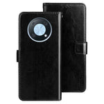 IDEWEI Phone Shell for Huawei nova Y90 4G Crazy Horse Texture PU Leather Flip Stand Wallet Cover Protective Case