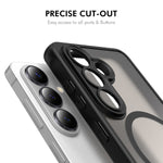 HAT PRINCE for Samsung Galaxy S26+ ENKAY  Magnetic Case with Tempered Glass Support Ultrasonic Unlocking PC TPU Matte Phone Cover