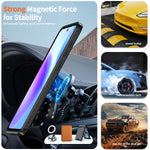 Til Samsung Galaxy A27 5G Magnetisk Etui TPU + PC Støtteben Telefoncover