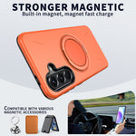 For Samsung Galaxy A27 5G Magnetic Case Rotating Kickstand TPU + PC Phone Cover