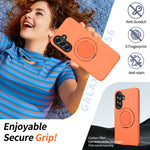 For Samsung Galaxy A27 5G Magnetic Case Rotating Kickstand TPU + PC Phone Cover