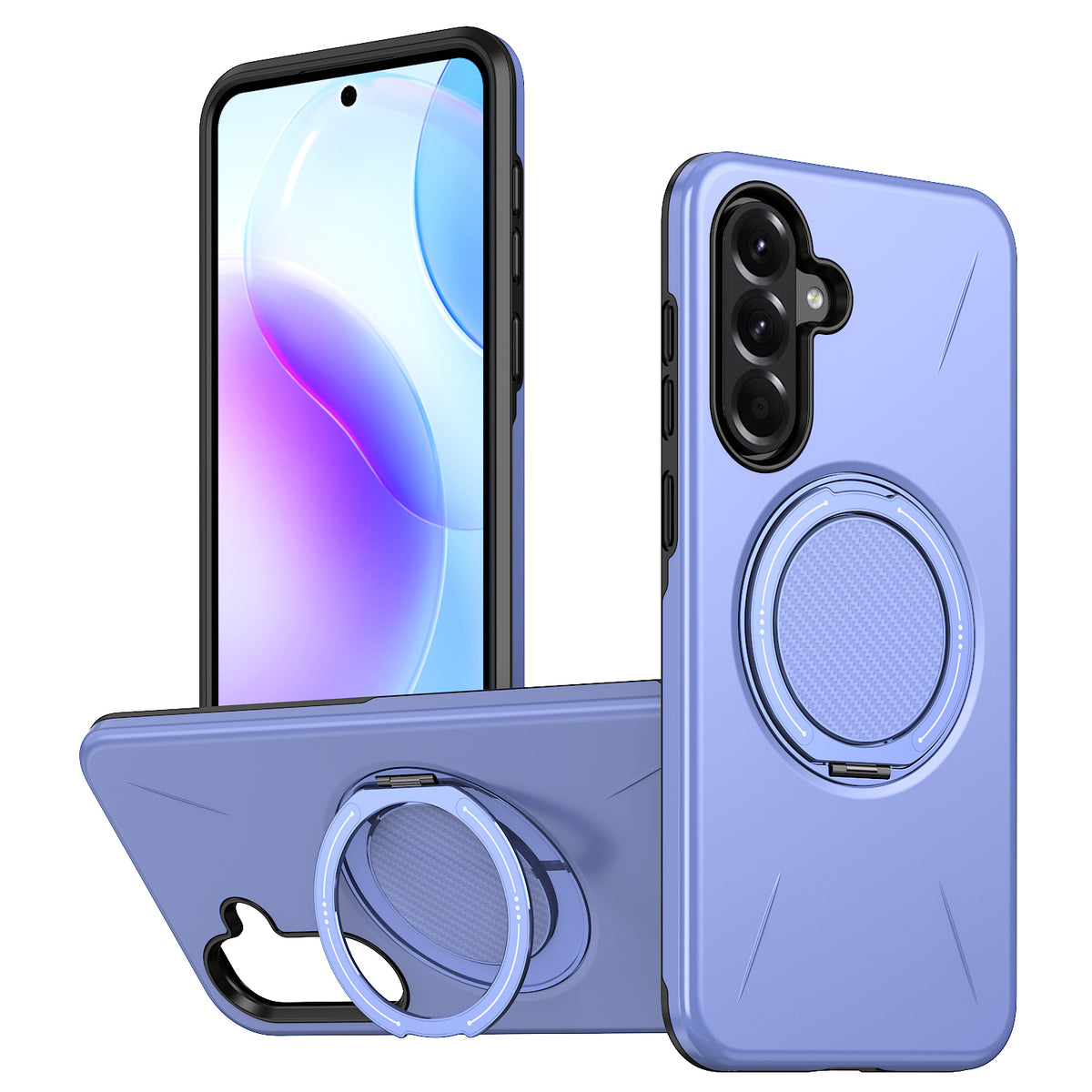 For Samsung Galaxy A27 5G Magnetic Case Rotating Kickstand TPU + PC Phone Cover