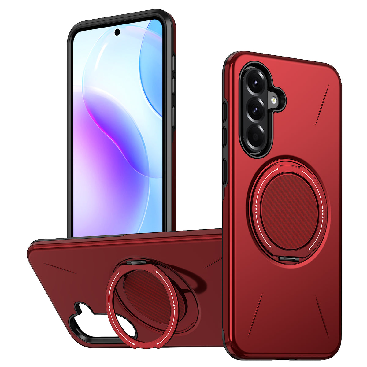 For Samsung Galaxy A27 5G Magnetic Case Rotating Kickstand TPU + PC Phone Cover