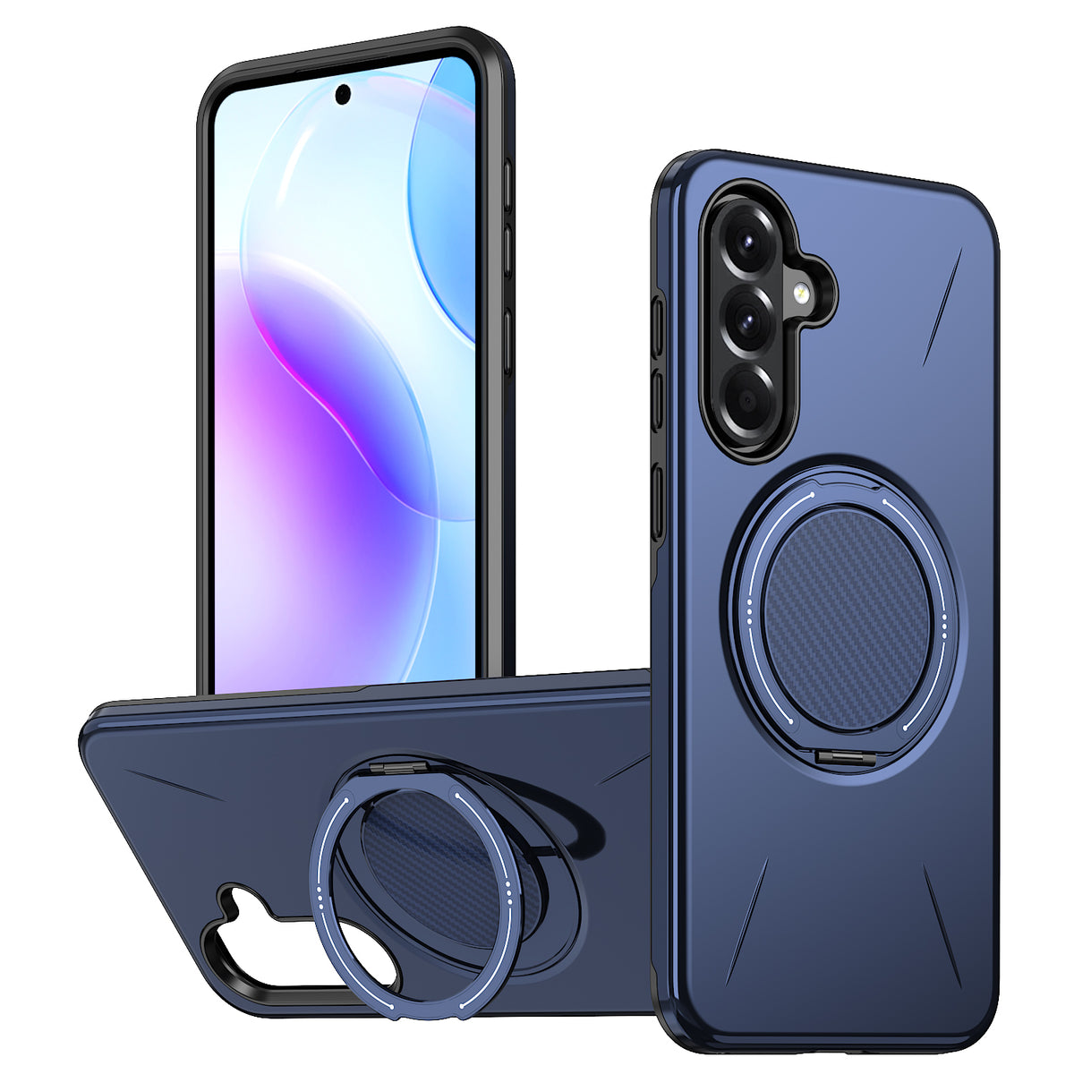 For Samsung Galaxy A27 5G Magnetic Case Rotating Kickstand TPU + PC Phone Cover