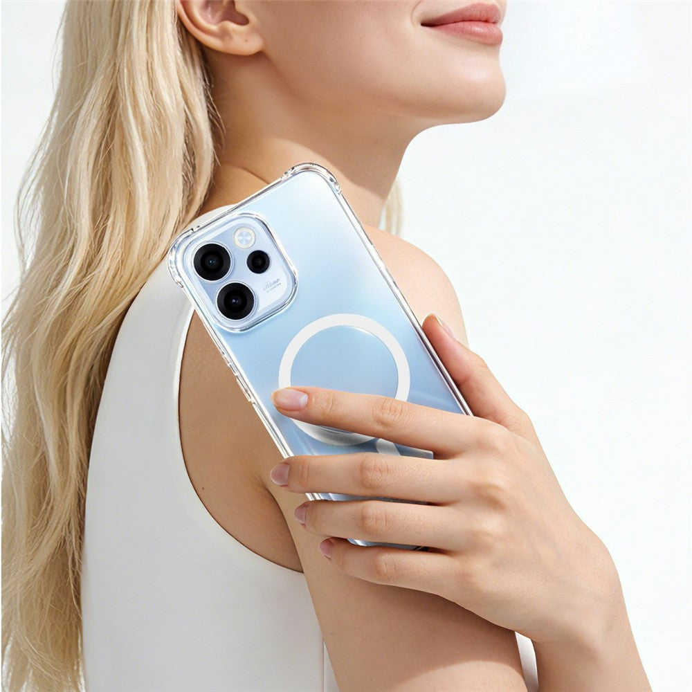 IMAK för Oppo Reno15 F 5G Magnetiskt Skal Airbag Stötsäkert Skydd TPU mobilskal