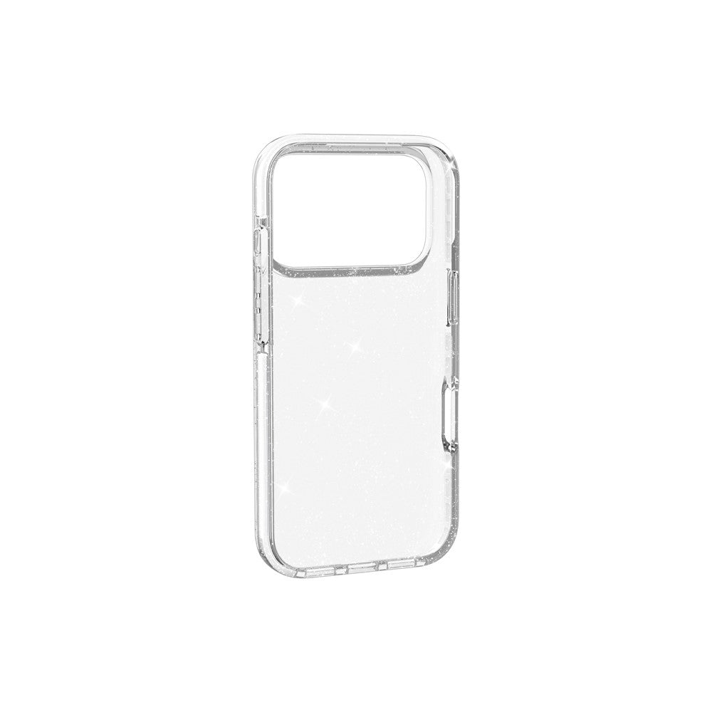 Til iPhone 18 Pro / 17 Pro Glitter Cover PC Bagside TPU+TPE Ramme Bling Glimmer Stødsikkert Cover