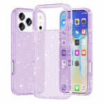 For iPhone 18 Pro / 17 Pro Case Sparkly Powder Glitter Shiny Soft TPU + Hard PC Back Cover