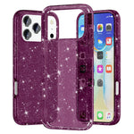 For iPhone 18 Pro / 17 Pro Case Sparkly Powder Glitter Shiny Soft TPU + Hard PC Back Cover