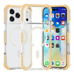 For iPhone 18 Pro / 17 Pro Case Compatible with MagSafe Reinforced Corners TPU + Acrylic + TPE Phone Cover
