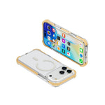 For iPhone 18 Pro / 17 Pro Case Compatible with MagSafe Reinforced Corners TPU + Acrylic + TPE Phone Cover