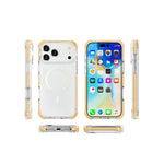 For iPhone 18 Pro / 17 Pro Case Compatible with MagSafe Reinforced Corners TPU + Acrylic + TPE Phone Cover