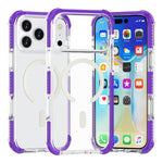 For iPhone 18 Pro / 17 Pro Case Compatible with MagSafe Reinforced Corners TPU + Acrylic + TPE Phone Cover