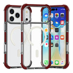 For iPhone 18 Pro / 17 Pro Case Compatible with MagSafe Reinforced Corners TPU + Acrylic + TPE Phone Cover