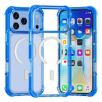 For iPhone 18 Pro / 17 Pro Case Compatible with MagSafe Reinforced Corners TPU + Acrylic + TPE Phone Cover
