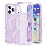Til iPhone 18 Pro Max / 17 Pro Max Magnetisk Cover Glitter Pulver PC + TPU Telefon Cover