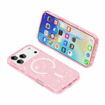 For iPhone 18 Pro / 17 Pro Magnetic Case Glitter Powder PC + TPU Phone Cover