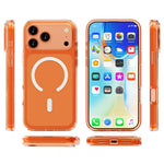 For iPhone 18 Pro Max / 17 Pro Max Magnetic Case PC + TPU Clear Phone Cover