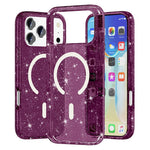 For iPhone 18 Pro Max / 17 Pro Max Magnetic Case PC + TPU Clear Phone Cover