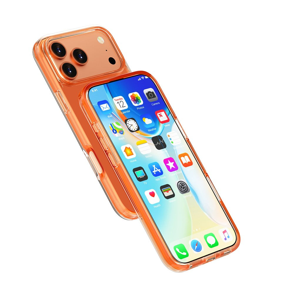 For iPhone 18 Pro / 17 Pro Magnetic Case PC + TPU Clear Phone Cover