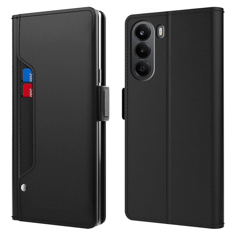 OnePlus Nord CE6 Lite 5G-skal PU+TPU Magnetiskt Flip-fodral med Stativ