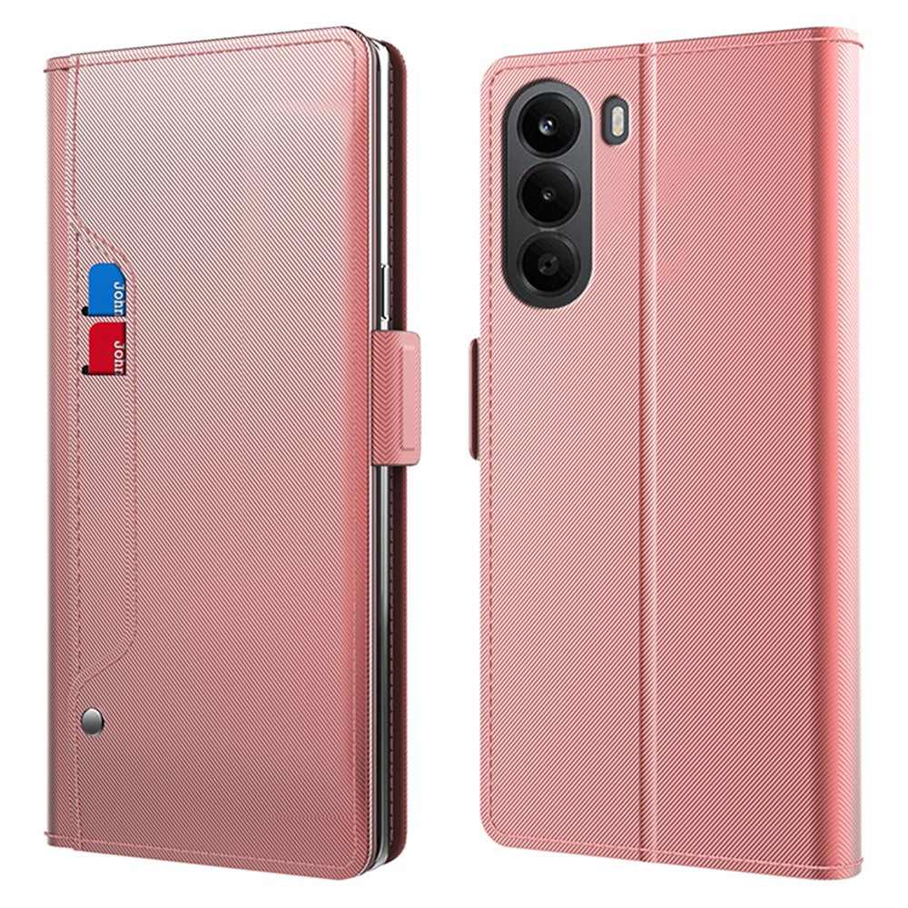 OnePlus Nord CE6 Lite 5G-skal PU+TPU Magnetiskt Flip-fodral med Stativ